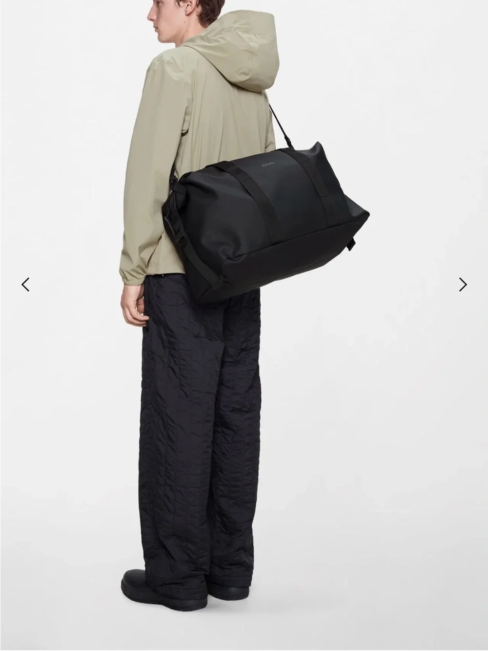 rains Black Duffel Bag